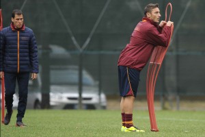 ALLENAMENTO A TRIGORIA DEL 6 DICEMBRE CON TOTTI PRESENTE