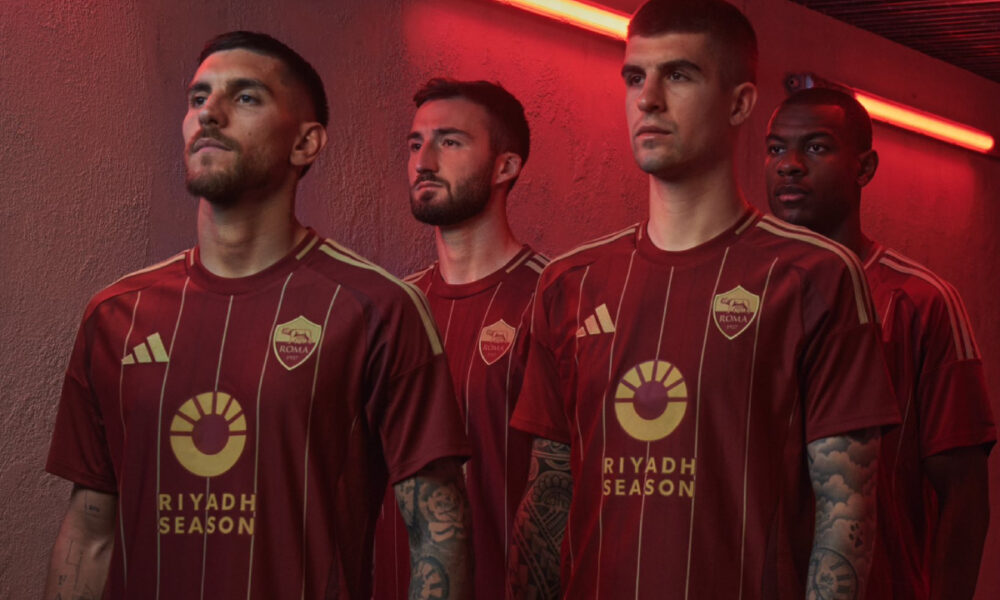 Roma presentata ufficialmente la nuova maglia 2024 25 ispirata a Campo Testaccio AS Roma news calciomercato e ultime notizie h24 Romagiallorossa